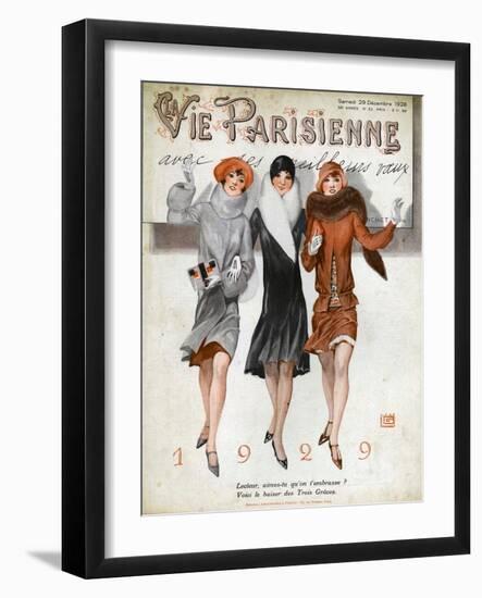 La Vie Parisienne, Magazine Cover, France, 1928-null-Framed Giclee Print