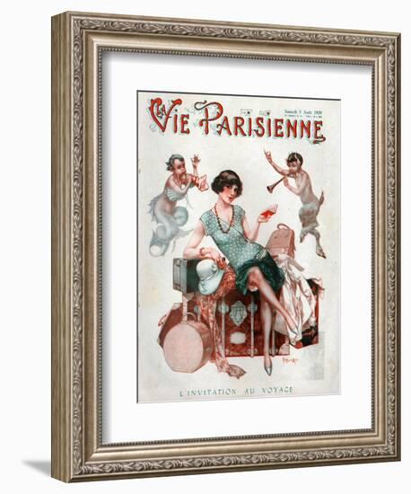 La Vie Parisienne, Magazine Cover, France, 1929-null-Framed Giclee Print