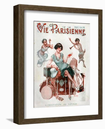 La Vie Parisienne, Magazine Cover, France, 1929-null-Framed Giclee Print