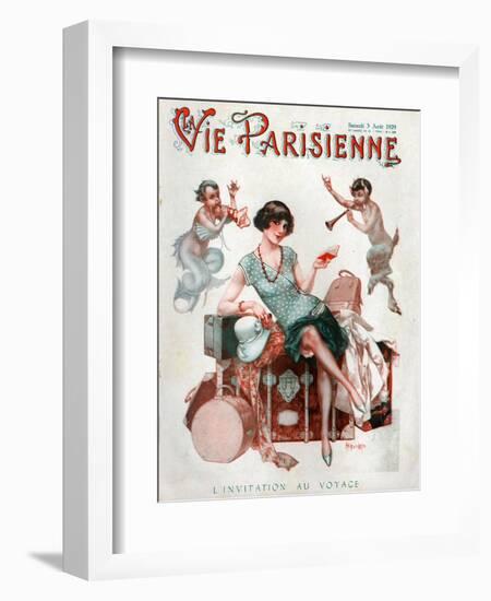 La Vie Parisienne, Magazine Cover, France, 1929-null-Framed Giclee Print