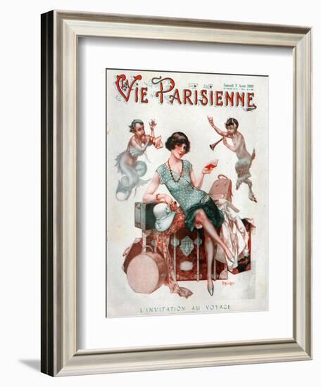 La Vie Parisienne, Magazine Cover, France, 1929-null-Framed Giclee Print