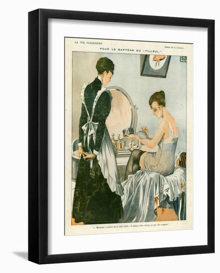 La Vie Parisienne, Magazine Plate, France, 1916-null-Framed Giclee Print