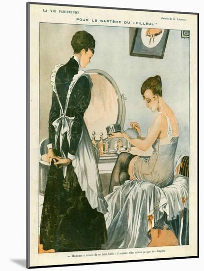 La Vie Parisienne, Magazine Plate, France, 1916-null-Mounted Giclee Print