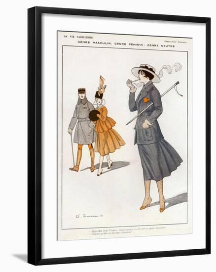 La Vie Parisienne, Magazine Plate, France, 1916-null-Framed Giclee Print