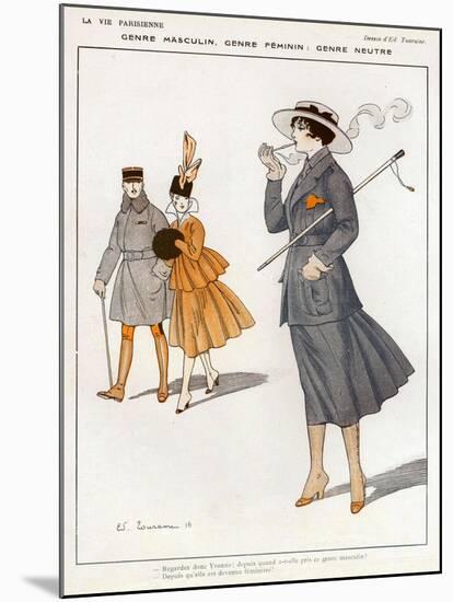 La Vie Parisienne, Magazine Plate, France, 1916-null-Mounted Giclee Print