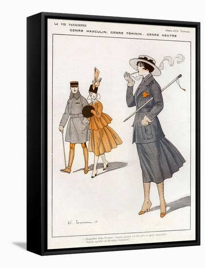 La Vie Parisienne, Magazine Plate, France, 1916-null-Framed Stretched Canvas