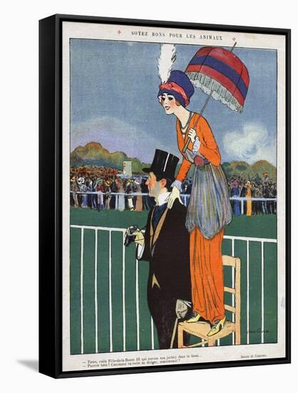 La Vie Parisienne, Magazine Plate, France, 1920-null-Framed Stretched Canvas