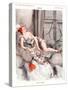 La Vie Parisienne, Magazine Plate, France, 1920-null-Stretched Canvas