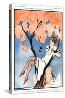 La Vie Parisienne, Magazine Plate, France, 1920-null-Stretched Canvas