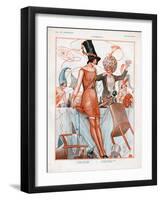 La Vie Parisienne, Magazine Plate, France, 1926-null-Framed Giclee Print