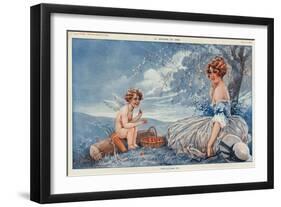 La Vie Parisienne, Maurice Milliere, 1916, France-null-Framed Giclee Print