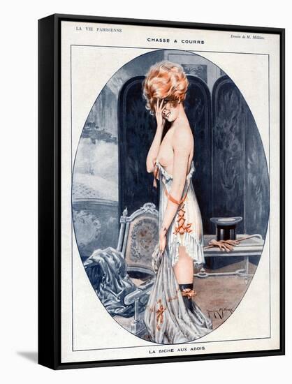 La Vie Parisienne, Maurice Milliere, 1918, France-null-Framed Stretched Canvas