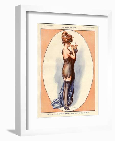 La Vie Parisienne, Maurice Milliere, 1920, France-null-Framed Giclee Print