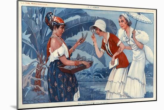 La Vie Parisienne, Maurice Milliere, France-null-Mounted Giclee Print