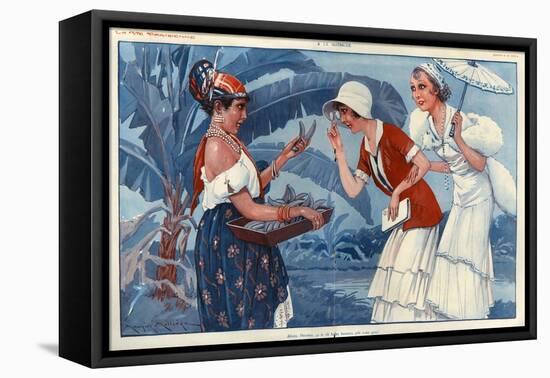 La Vie Parisienne, Maurice Milliere, France-null-Framed Stretched Canvas