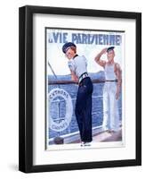 La Vie Parisienne, Nautical Magazine, France, 1937-null-Framed Giclee Print