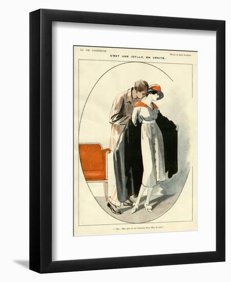 La Vie Parisienne, R Prejelan, 1919, France-null-Framed Giclee Print