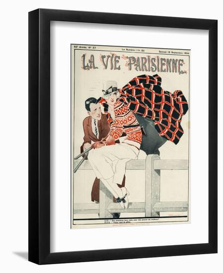 La Vie Parisienne, Rene Vincent, 1924, France-null-Framed Premium Giclee Print