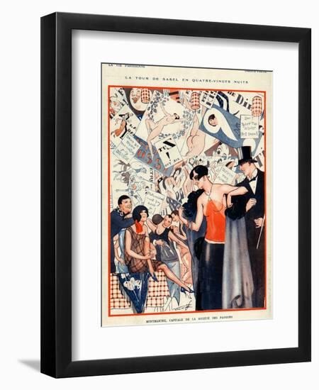 La Vie Parisienne, Vald'es, 1924, France-null-Framed Giclee Print