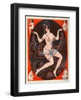 La Vie Parisienne, Vald'es, 1929, France-null-Framed Premium Giclee Print