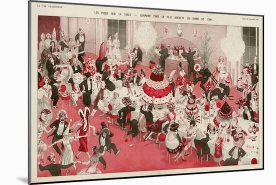 La Vie Parisienne, Vallee, 1929, France-null-Mounted Giclee Print