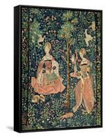 La Vie Seigneuriale: Embroidery, circa 1500-null-Framed Stretched Canvas