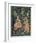 La Vie Seigneuriale: Embroidery, circa 1500-null-Framed Giclee Print