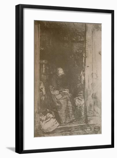 'La Vieille Aux Loques', c1858-James Abbott McNeill Whistler-Framed Giclee Print