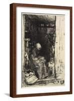 La Vieille Aux Loques from Twelve Etchings from Nature, 1858-James Abbott McNeill Whistler-Framed Giclee Print