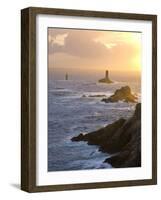 La Vieille Lighthouse, Pointe Du Raz, Cape Sizun, Finistere Region, Brittany, France-Doug Pearson-Framed Photographic Print