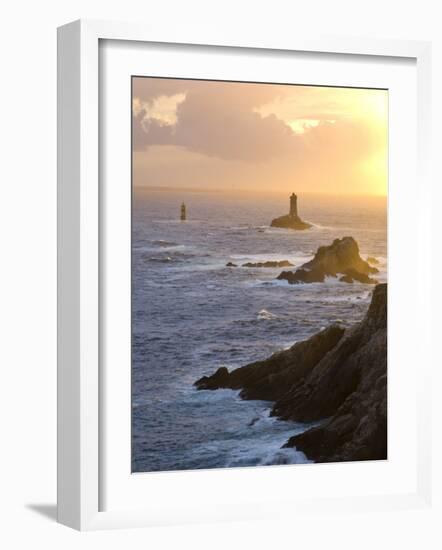 La Vieille Lighthouse, Pointe Du Raz, Cape Sizun, Finistere Region, Brittany, France-Doug Pearson-Framed Photographic Print