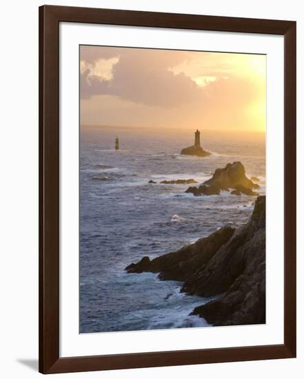 La Vieille Lighthouse, Pointe Du Raz, Cape Sizun, Finistere Region, Brittany, France-Doug Pearson-Framed Photographic Print