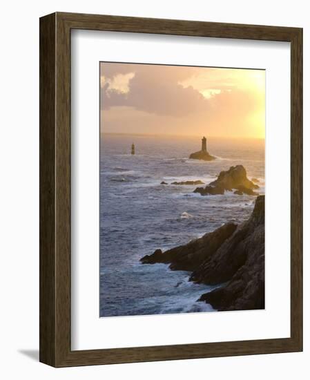 La Vieille Lighthouse, Pointe Du Raz, Cape Sizun, Finistere Region, Brittany, France-Doug Pearson-Framed Photographic Print