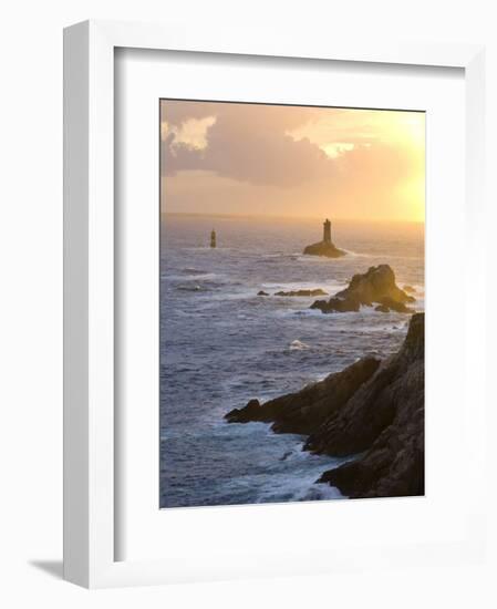 La Vieille Lighthouse, Pointe Du Raz, Cape Sizun, Finistere Region, Brittany, France-Doug Pearson-Framed Photographic Print