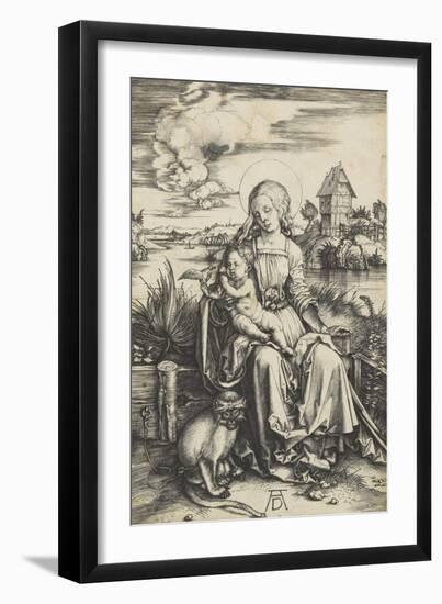 La Vierge à l'Enfant au macaque-Albrecht Dürer-Framed Premium Giclee Print