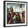 La Vierge à l'Enfant et les Saints Jean-Baptiste et Sébastien entre 2 donateurs. Dite "Vierge de-Giovanni Antonio Boltraffio-Framed Giclee Print