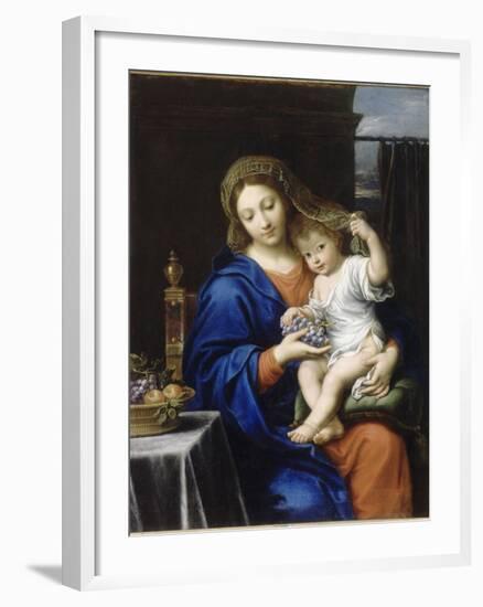 La Vierge à la grappe-Pierre Mignard-Framed Giclee Print