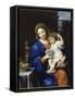 La Vierge à la grappe-Pierre Mignard-Framed Stretched Canvas