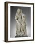 La Vierge assise couronnée par l'Enfant et foulant aux pieds une sirène-null-Framed Giclee Print