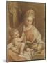 La Vierge assise tenant l'Enfant Jésus nu et un livre ouvert-Federico Barocci-Mounted Giclee Print