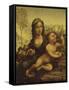 La Vierge au fuseau-Leonardo da Vinci-Framed Stretched Canvas