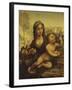 La Vierge au fuseau-Leonardo da Vinci-Framed Giclee Print