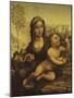 La Vierge au fuseau-Leonardo da Vinci-Mounted Giclee Print