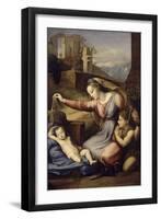 La Vierge au voile bleu-Raffaello Sanzio-Framed Giclee Print