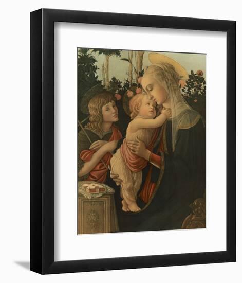 La Vierge avec l'Enfant et St. Jean-Sandro Botticelli-Framed Premium Giclee Print