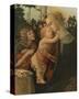 La Vierge avec l'Enfant et St. Jean-Sandro Botticelli-Stretched Canvas