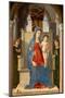 La Vierge Avec Un Lys (Avec L'enfant Jesus Sur Un Trone, Entoure De Deux Anges) - Virgin with a Lil-Marco Zoppo-Mounted Giclee Print