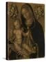 La Vierge et l'Enfant, avec deux chérubins-null-Stretched Canvas