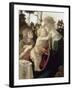 La Vierge et l'Enfant avec Saint Jean-Baptiste enfant-Sandro Botticelli-Framed Giclee Print