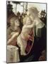 La Vierge et l'Enfant avec Saint Jean-Baptiste enfant-Sandro Botticelli-Mounted Giclee Print